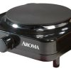 Indoor Grills, Skillets & Waffle Makers * | Aroma Indoor Grills, Skillets & Waffle Makers 8.7-In 1 Element Metal Electric Hot Plate