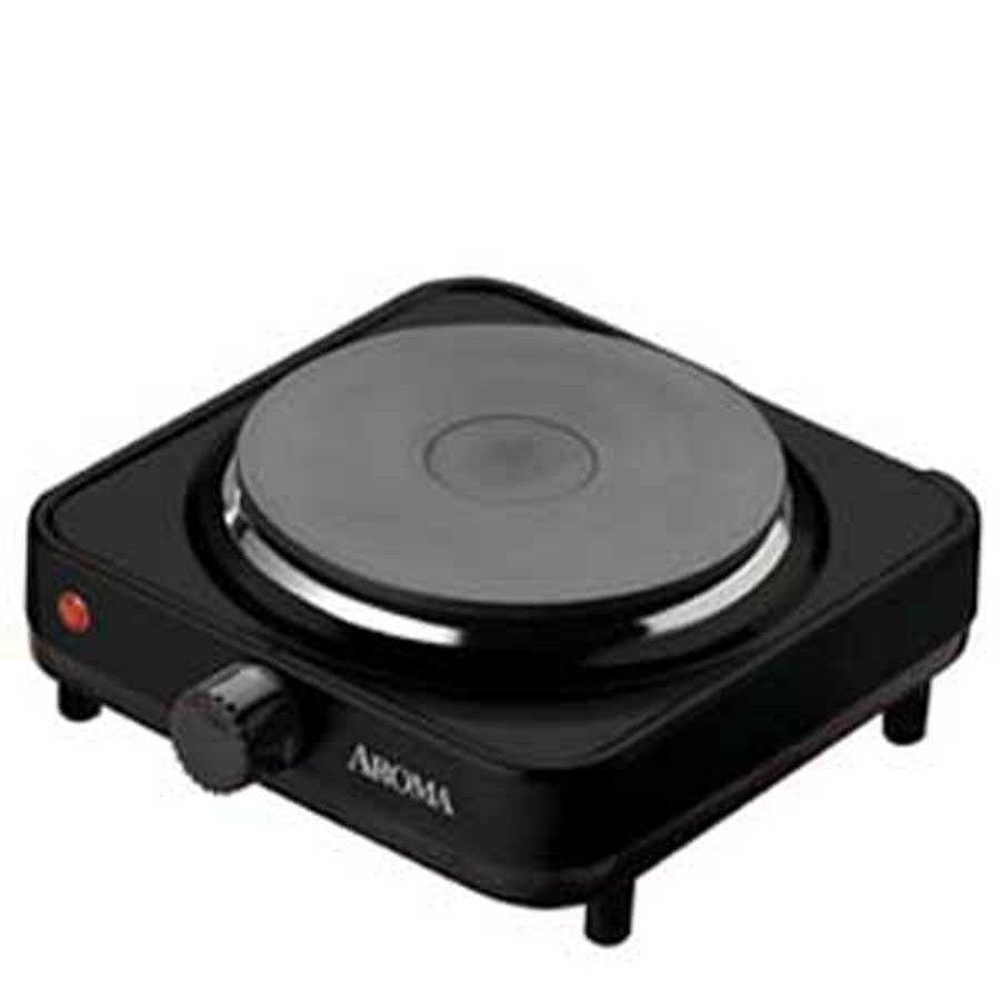 Indoor Grills, Skillets & Waffle Makers * | Aroma Indoor Grills, Skillets & Waffle Makers 8.7-In 1 Element Metal Electric Hot Plate