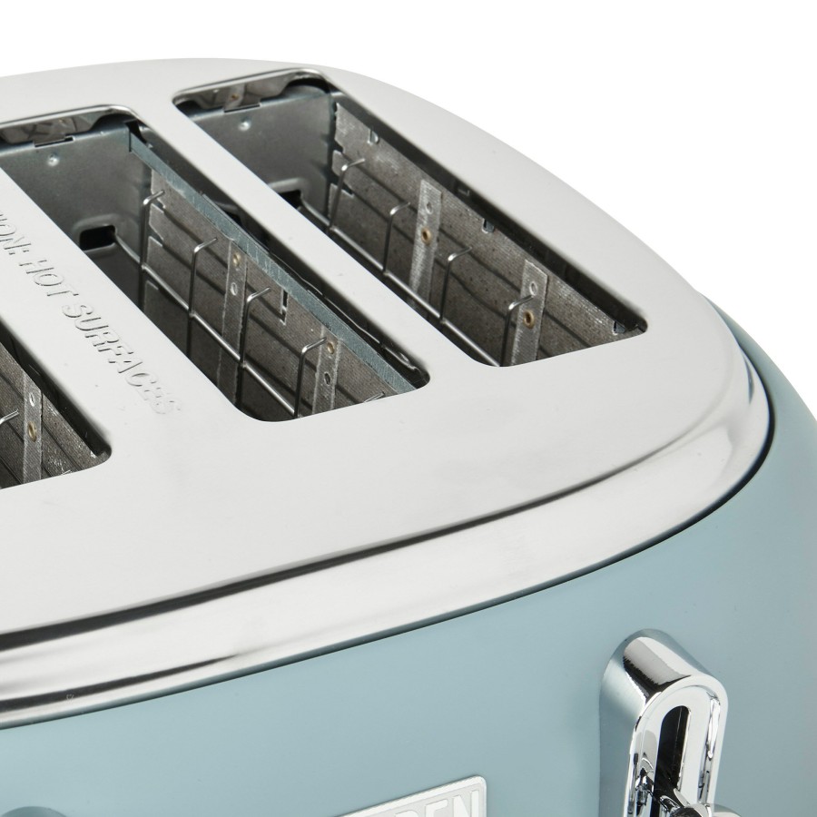 Toasters & Toaster Ovens * | Haden Toasters & Toaster Ovens Highclere 4-Slice, Wide Slot Toaster With Bagel And Defrost Settings Browning Control 75026