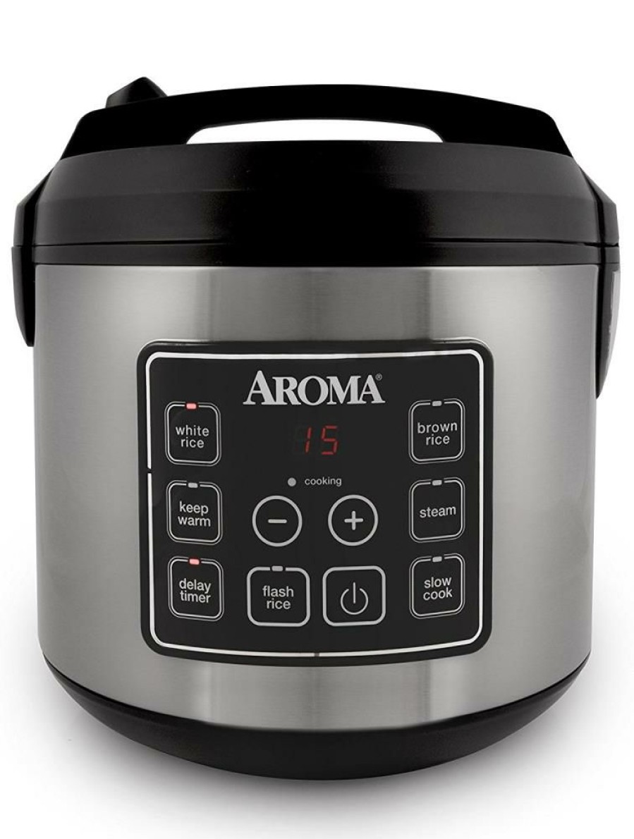 Cookers & Steamers * | Aroma Cookers & Steamers 20-Cup Programmable Residential Rice Cooker