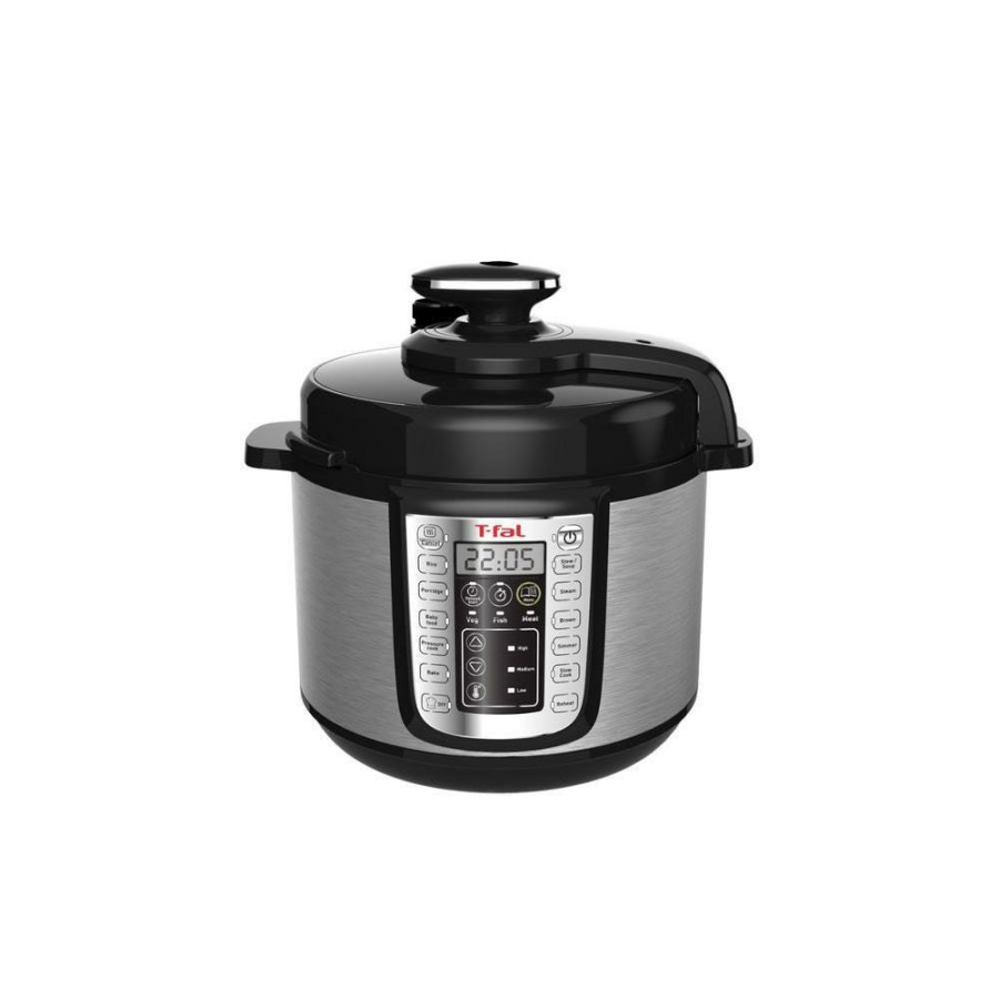 Cookers & Steamers * | T-Fal Cookers & Steamers 6-Quart Programmable Electric Pressure Cooker