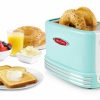 Toasters & Toaster Ovens * | Nostalgia Toasters & Toaster Ovens 2-Slice Blue 900-Watt Toaster