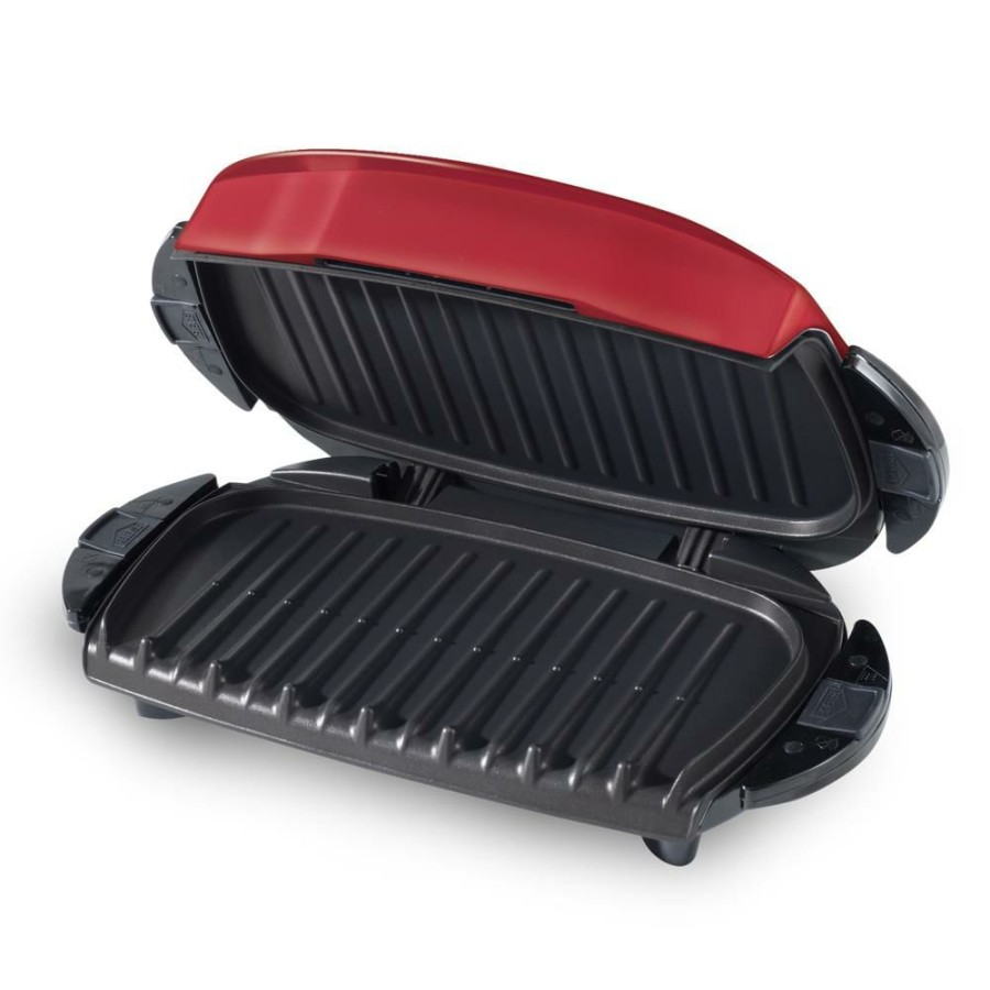 Indoor Grills, Skillets & Waffle Makers * | George Foreman Indoor Grills, Skillets & Waffle Makers 12.28-In L X 5.98-In W Non-Stick Residential