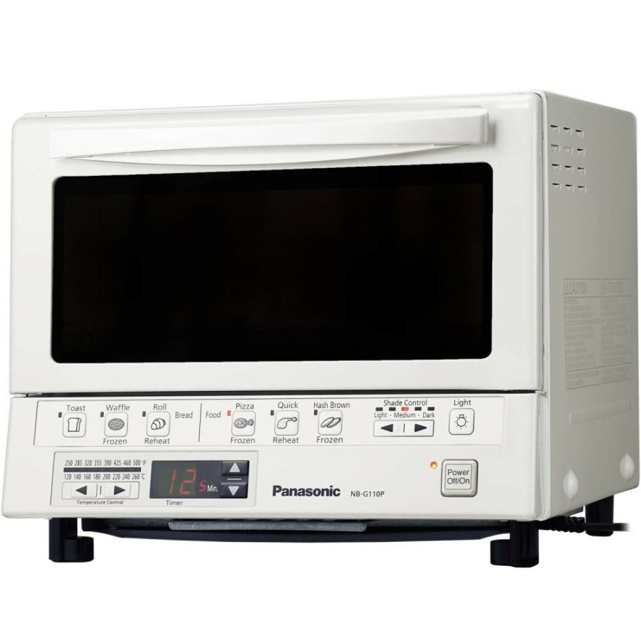 Toasters & Toaster Ovens * | Panasonic Toasters & Toaster Ovens 4-Slice White Convection Toaster Oven (1300-Watt)