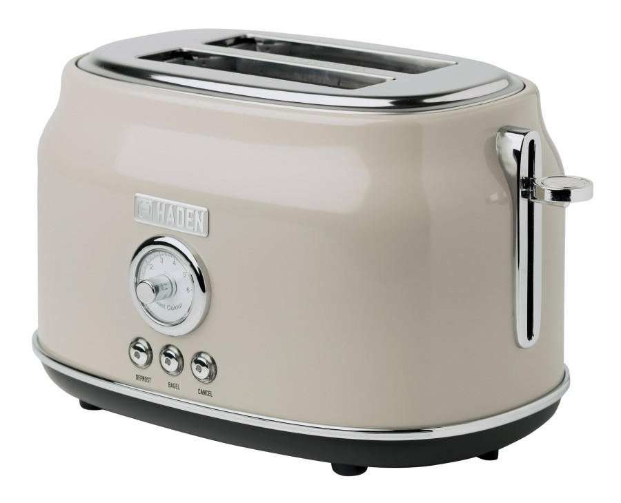 Toasters & Toaster Ovens * | Haden Toasters & Toaster Ovens Dorset 2-Slice, Wide Slot, Stainless Steel Toaster With Removable Crumb Tray, Adjustable Browning Control And Cancel, Defrost And Bagel Settings 75003