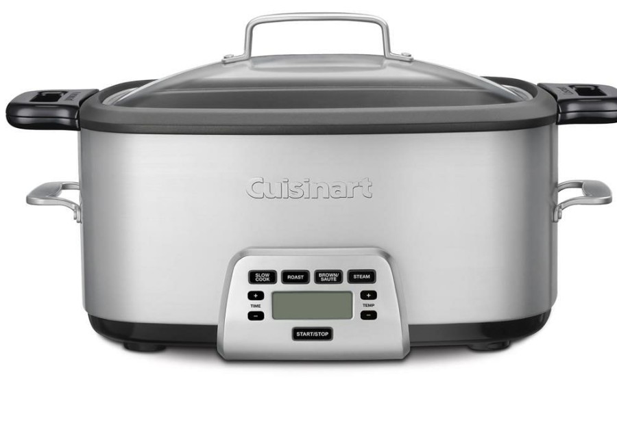 Cookers & Steamers * | Cuisinart Cookers & Steamers 7-Quart Stainless Steel Oval Slow Cooker