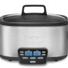 Cookers & Steamers * | Cuisinart Cookers & Steamers 6-Quart Stainless Steel Oval Slow Cooker