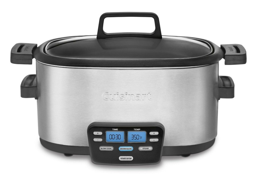 Cookers & Steamers * | Cuisinart Cookers & Steamers 6-Quart Stainless Steel Oval Slow Cooker