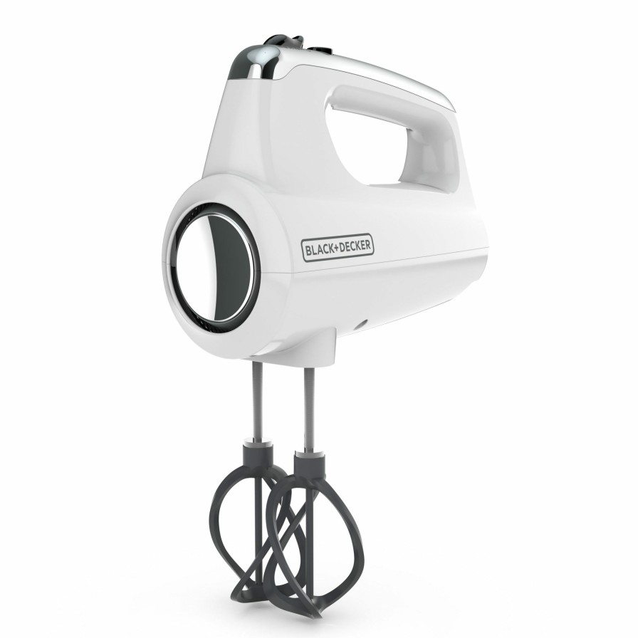 Mixers * | Black+Decker Mixers Helix 60-In Cord 5-Speed White Hand Mixer