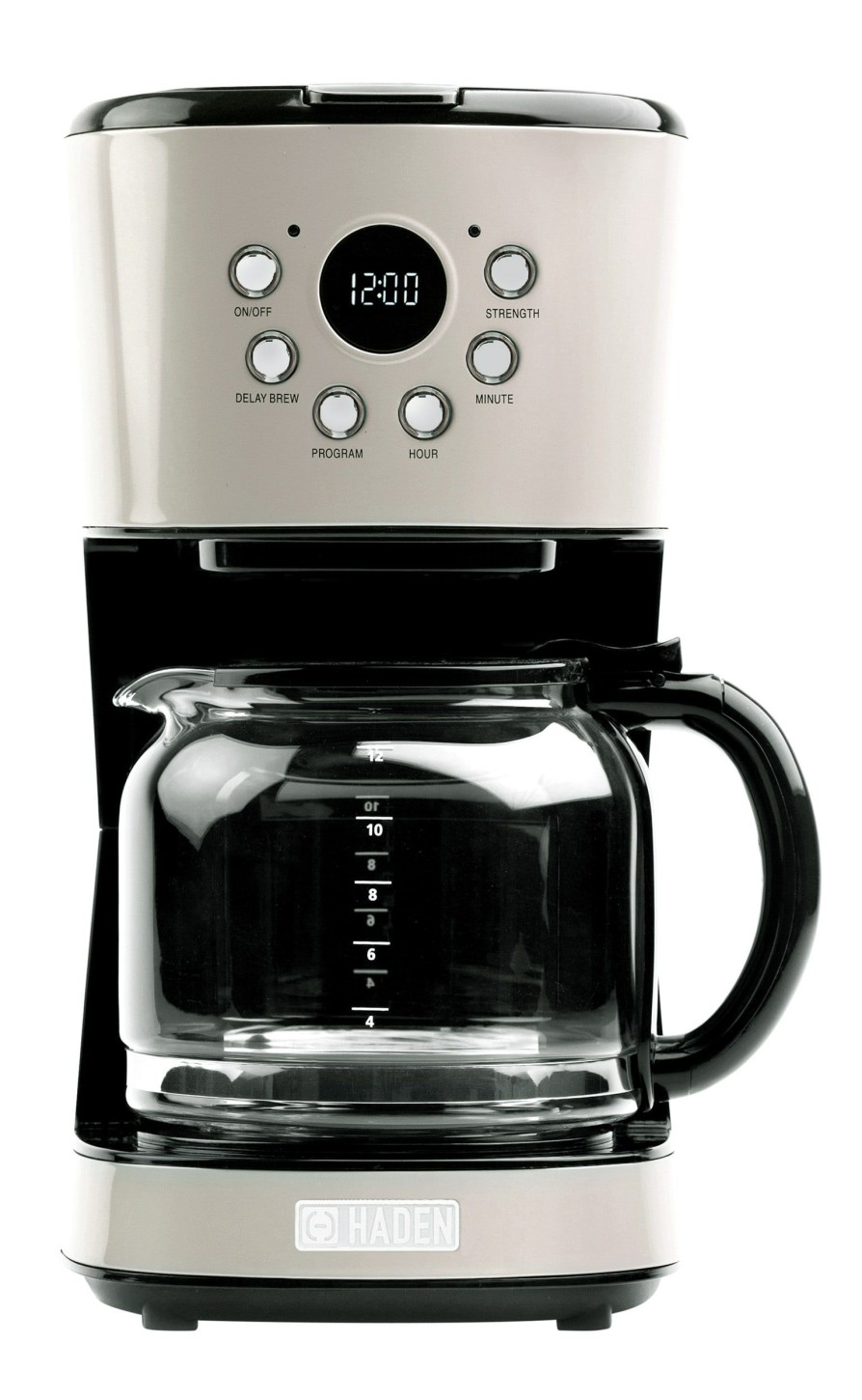 Espresso, Tea & Coffee Machines * | Haden Espresso, Tea & Coffee Machines Dorset Modern 12-Cup Programmable Coffee Maker With Strength Control And Timer -75028