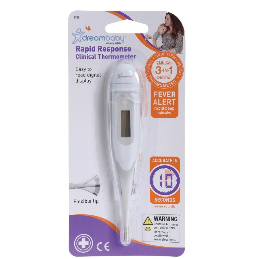 Specialty Appliances * | Dreambaby Specialty Appliances Battery-Operated White Digital Thermometer