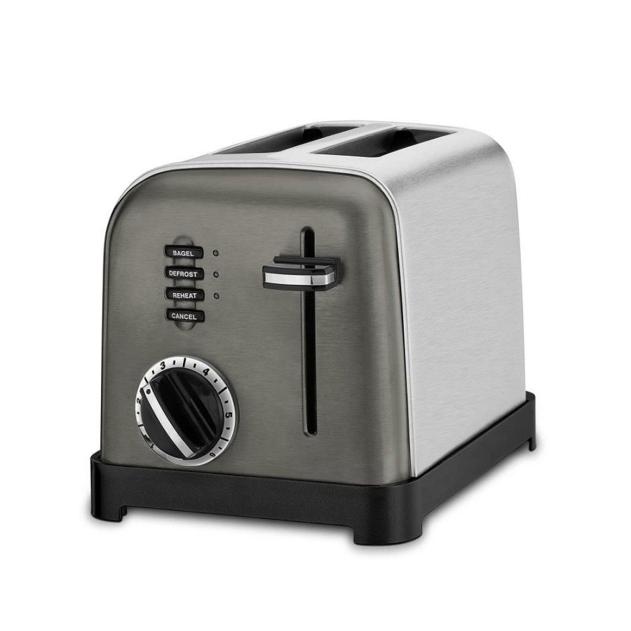 Toasters & Toaster Ovens * | Cuisinart Toasters & Toaster Ovens 2-Slice Black 900-Watt Toaster