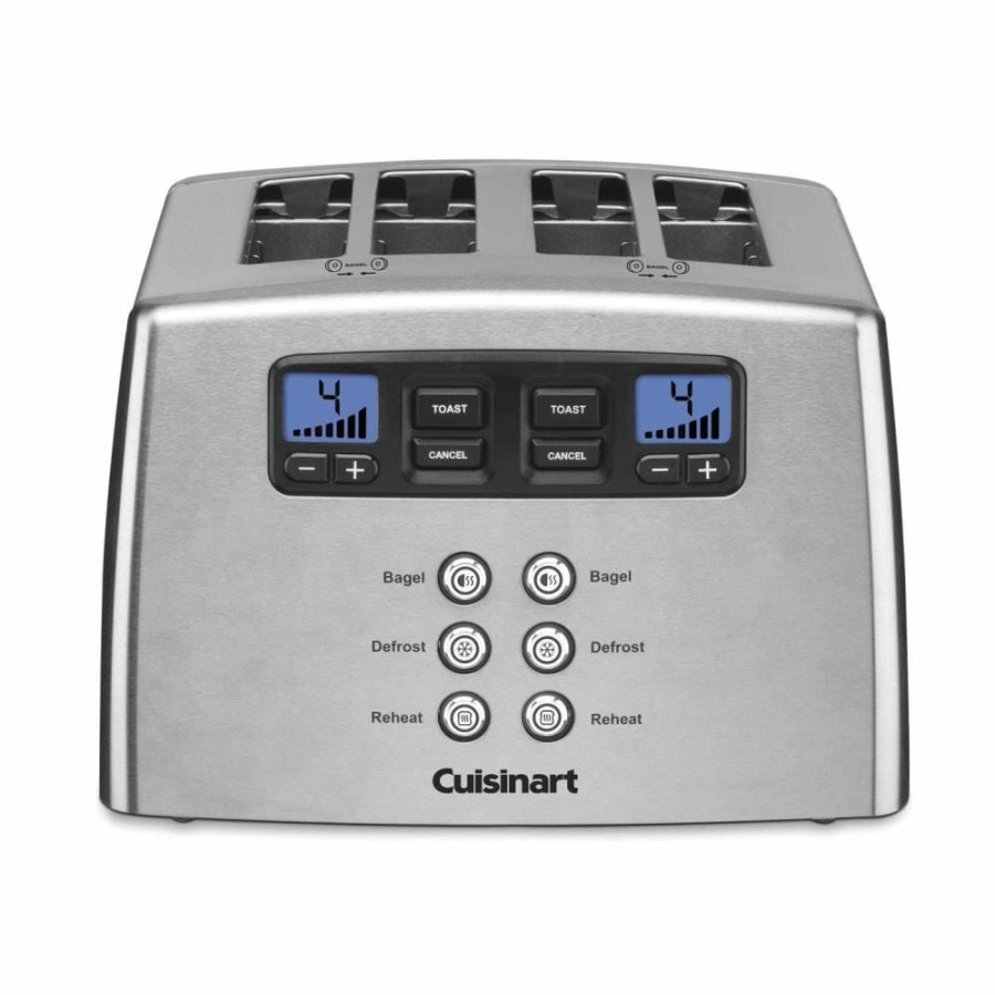 Toasters & Toaster Ovens * | Cuisinart Toasters & Toaster Ovens 4-Slice Stainless Steel 850-Watt Toaster