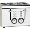 Toasters & Toaster Ovens * | Haden Toasters & Toaster Ovens Cotswold 4-Slice, Wide Slot Toaster With Removable Crumb Tray, Browning Control, Cancel, Bagel And Defrost Settings 75011