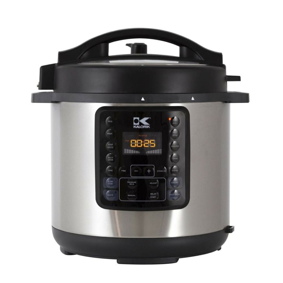 Cookers & Steamers * | Kalorik Cookers & Steamers Epck 45026 Bk 6-Quart Programmable Electric Pressure Cooker