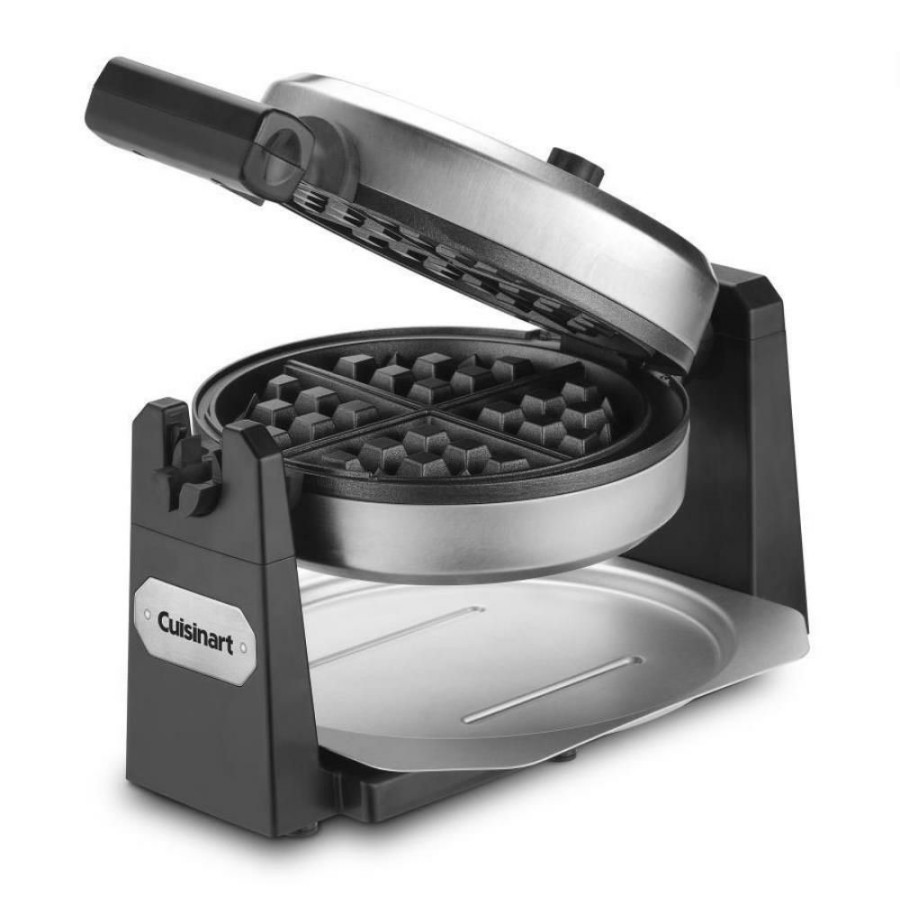 Indoor Grills, Skillets & Waffle Makers * | Cuisinart Indoor Grills, Skillets & Waffle Makers Round Flippable Belgian Waffle Maker