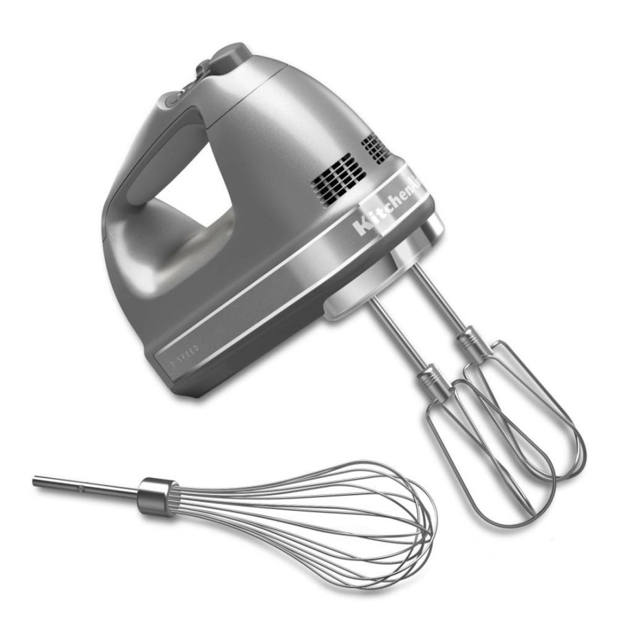 Mixers * | Kitchenaid Mixers 36-In Cord 7-Speed Contour Silver Hand Mixer