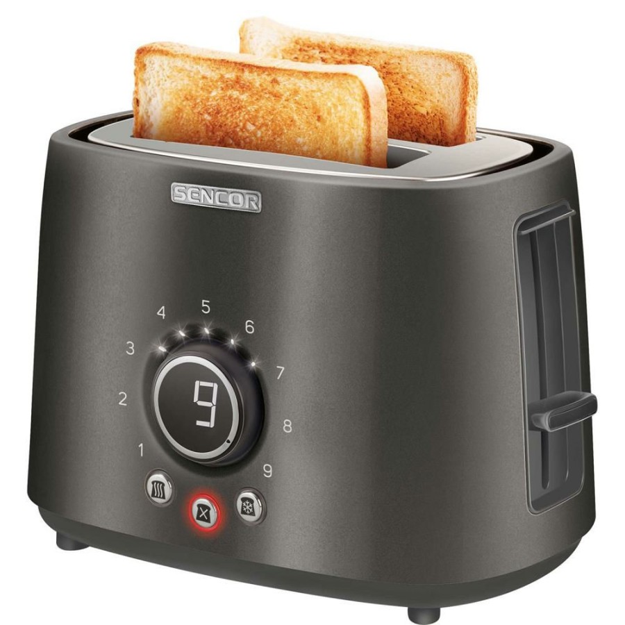 Toasters & Toaster Ovens * | Sencor Toasters & Toaster Ovens 2-Slice Black 800-Watt Toaster