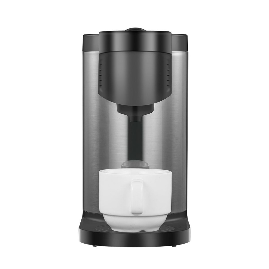 Espresso, Tea & Coffee Machines * | Highland Espresso, Tea & Coffee Machines Black+Stainless Steel Single-Serve Coffee Maker