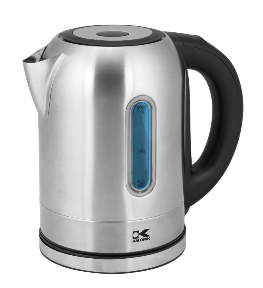 Espresso, Tea & Coffee Machines * | Kalorik Espresso, Tea & Coffee Machines Stainless Steel 7-Cup Cordless Digital Electric Kettle