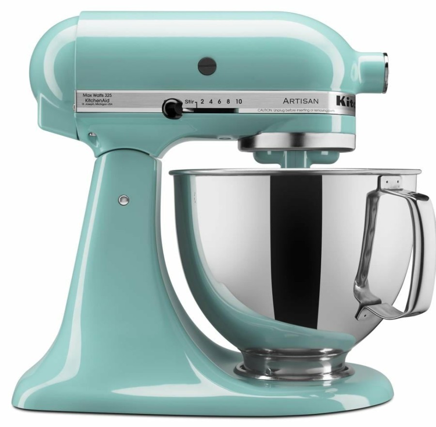 Mixers * | Kitchenaid Mixers 5-Quart 10-Speed Aqua Sky Residential Stand Mixer