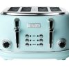 Toasters & Toaster Ovens * | Haden Toasters & Toaster Ovens Heritage 4-Slice, Wide Slot Toaster With Removable Crumb Tray, Browning Control, Cancel, Bagel And Defrost Settings 75005