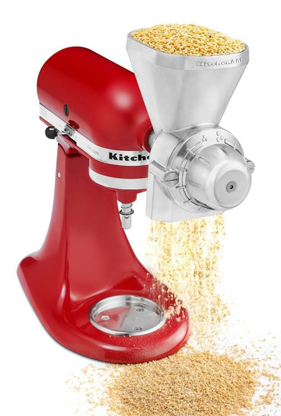 Mixers * | Kitchenaid Mixers Residential Stainless Steel Grain Mill Attachment