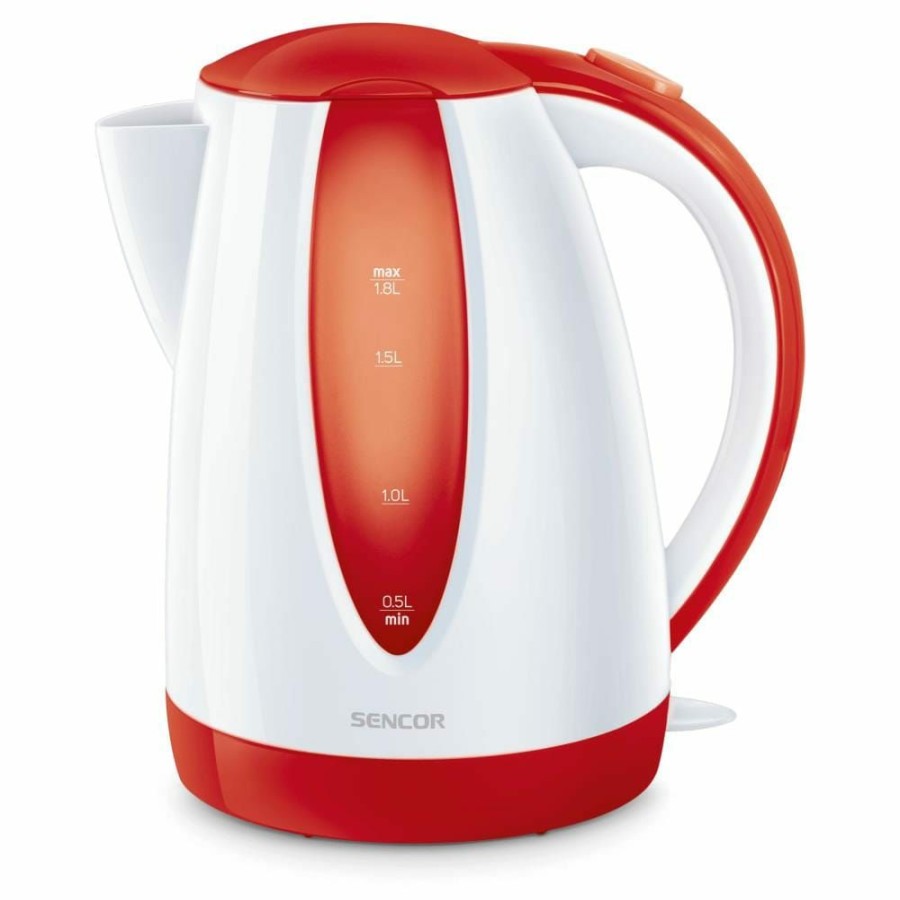 Espresso, Tea & Coffee Machines * | Sencor Espresso, Tea & Coffee Machines Red 7-Cup Cordless Manual Electric Kettle