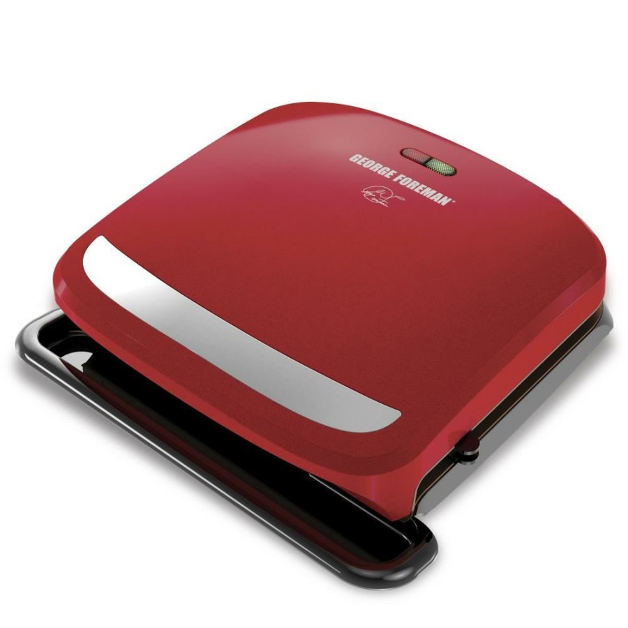 Indoor Grills, Skillets & Waffle Makers * | George Foreman Indoor Grills, Skillets & Waffle Makers 9.2-In L X 6.69-In W Non-Stick Residential