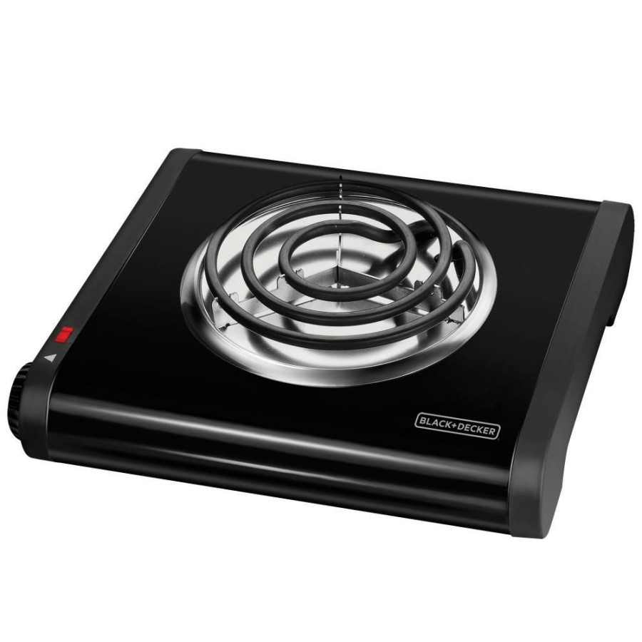 Indoor Grills, Skillets & Waffle Makers * | Black+Decker Indoor Grills, Skillets & Waffle Makers 9.646-In 1 Element Metal Electric Hot Plate