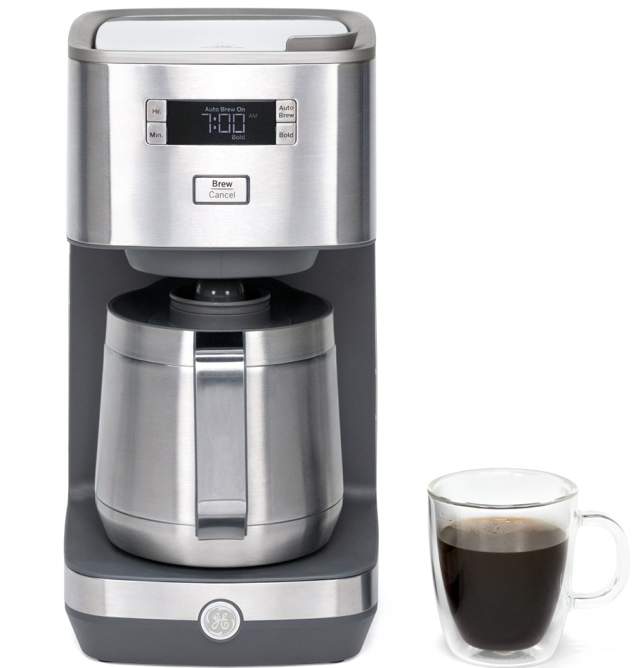 Espresso, Tea & Coffee Machines * | Ge Espresso, Tea & Coffee Machines 10-Cup Stainless Steel Residential Drip Coffee Maker