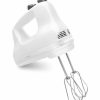 Mixers * | Kitchenaid Mixers 5-In Cord 5-Speed White Hand Mixer