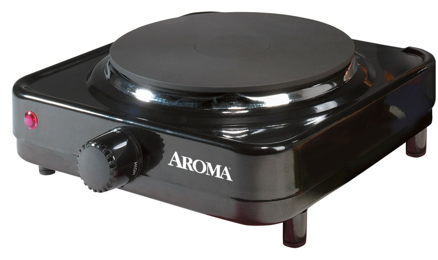 Indoor Grills, Skillets & Waffle Makers * | Aroma Indoor Grills, Skillets & Waffle Makers 8.7-In 1 Element Metal Electric Hot Plate