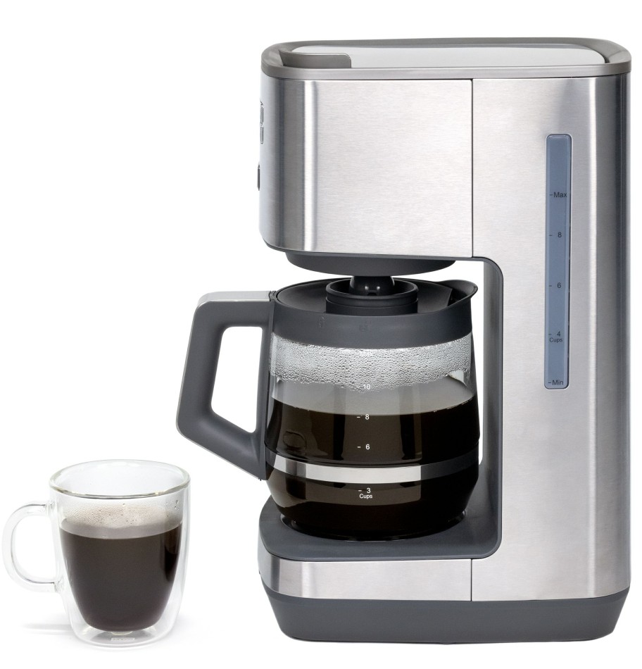 Espresso, Tea & Coffee Machines * | Ge Espresso, Tea & Coffee Machines 12-Cup Stainless Steel Residential Drip Coffee Maker