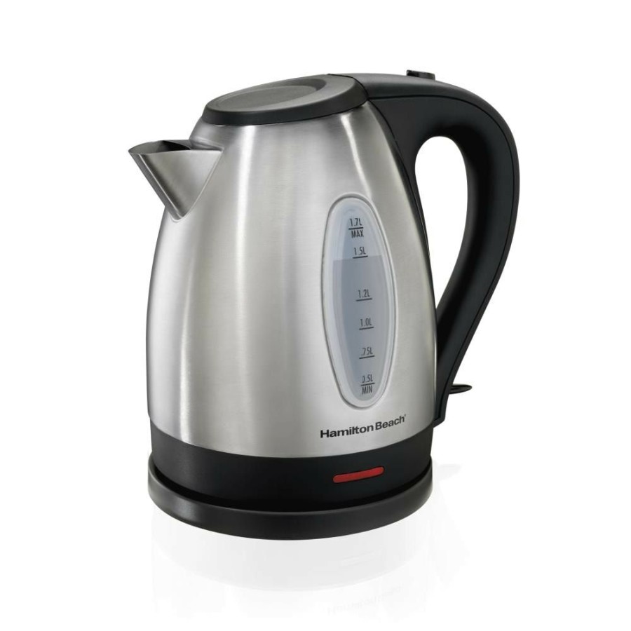 Espresso, Tea & Coffee Machines * | Hamilton Beach Espresso, Tea & Coffee Machines Stainless Steel 7-Cup Cordless Electric Kettle