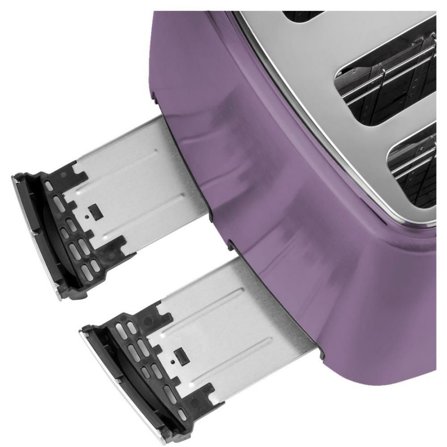 Toasters & Toaster Ovens * | Sencor Toasters & Toaster Ovens 4-Slice Purple 1600-Watt Toaster