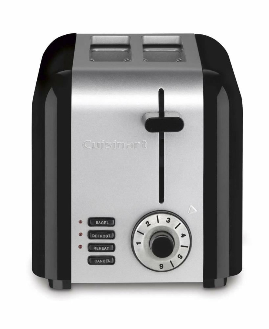 Toasters & Toaster Ovens * | Cuisinart Toasters & Toaster Ovens 2-Slice Black 900-Watt Toaster