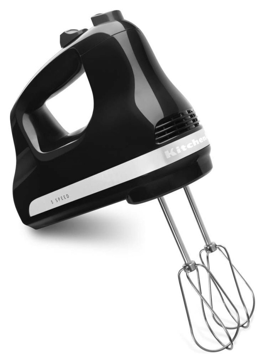 Mixers * | Kitchenaid Mixers 60-In Cord 5-Speed Black Hand Mixer