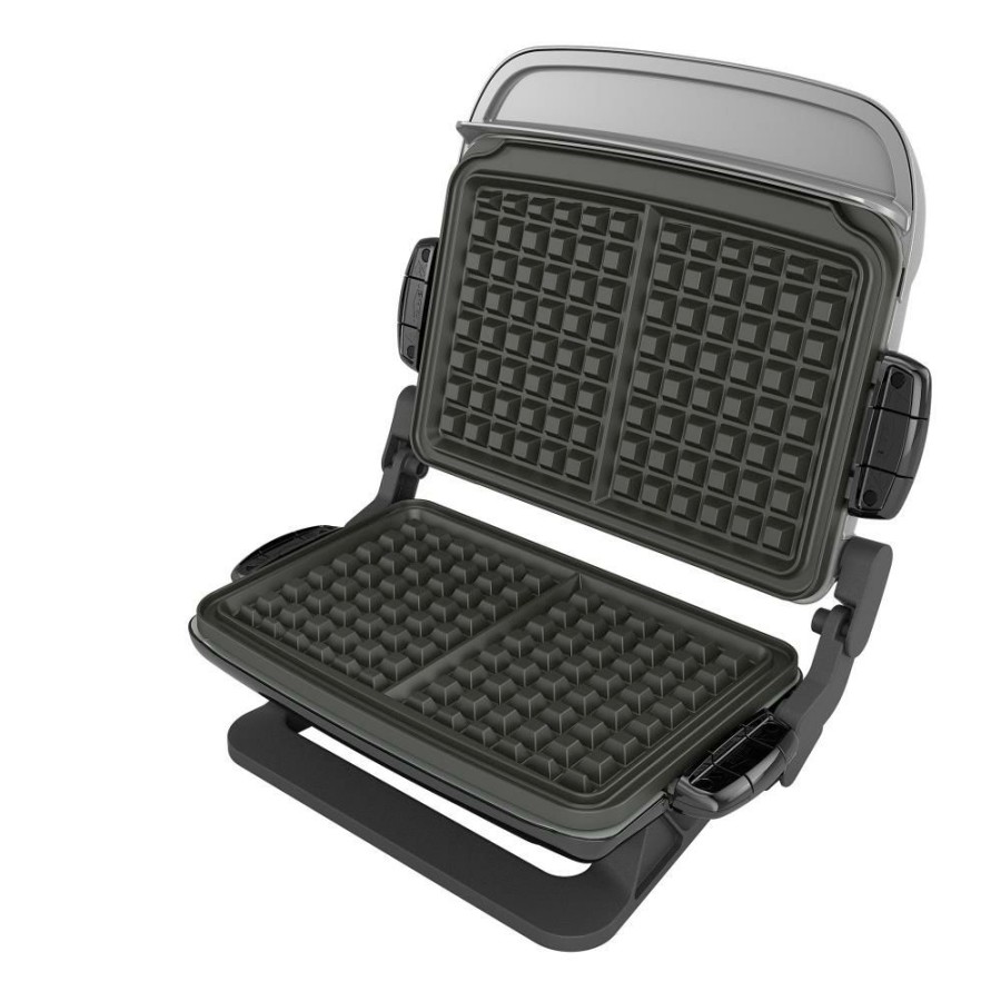 Indoor Grills, Skillets & Waffle Makers * | George Foreman Indoor Grills, Skillets & Waffle Makers 11.42-In L X 7.6-In W Non-Stick Residential