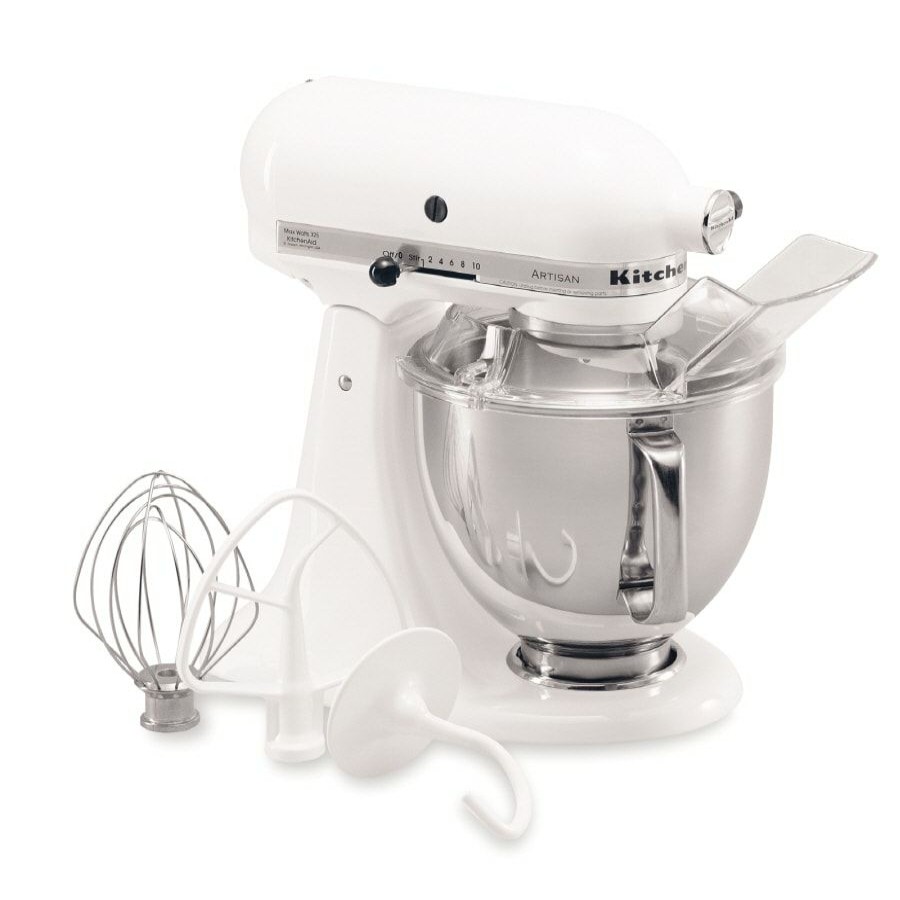 Mixers * | Kitchenaid Mixers 5-Quart 10-Speed White Residential Stand Mixer