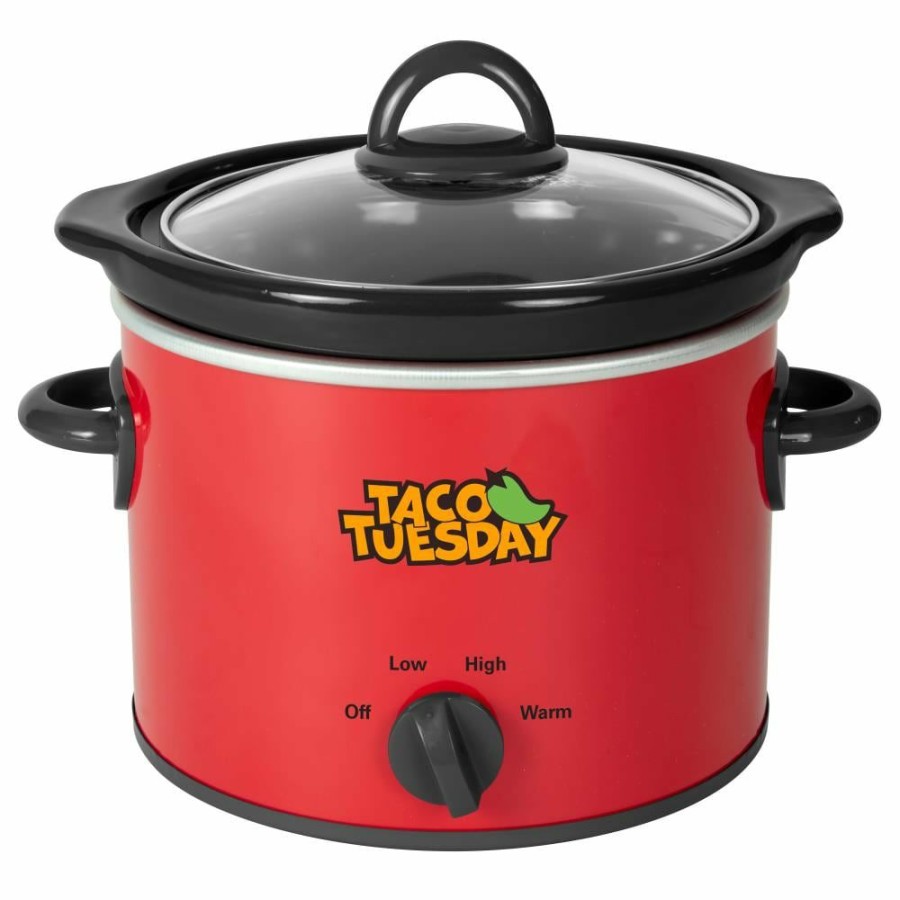 Cookers & Steamers * | Taco Tuesday Cookers & Steamers 2-Quart Red Round Slow Cooker