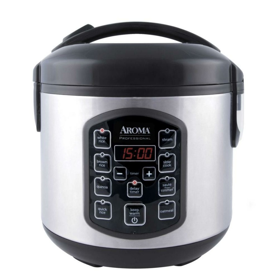 Cookers & Steamers * | Aroma Cookers & Steamers 8-Cup Programmable Residential Rice Cooker