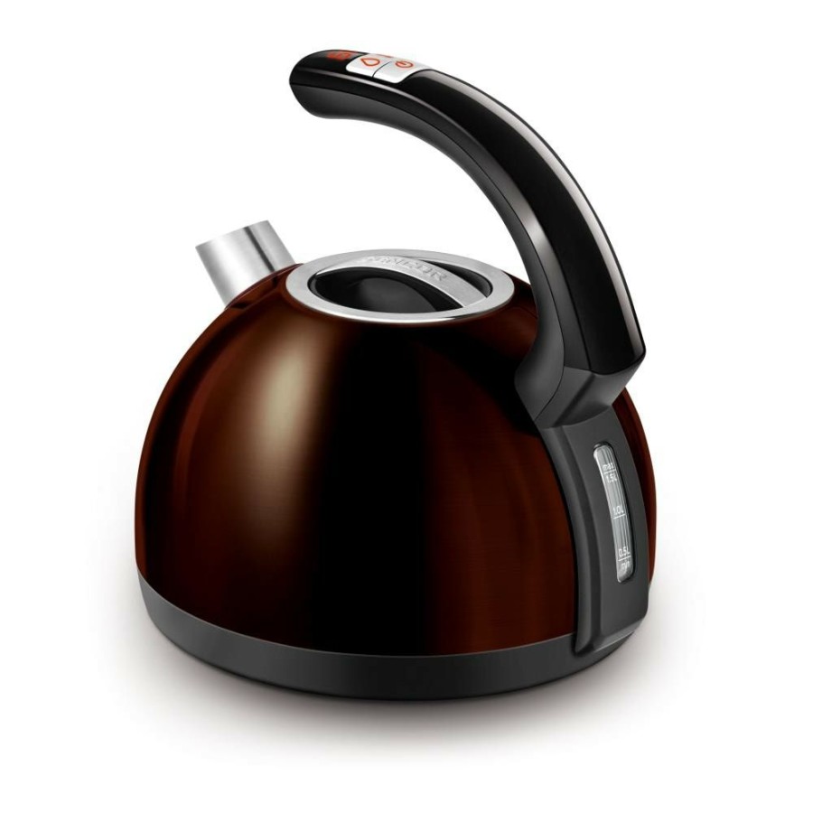 Espresso, Tea & Coffee Machines * | Sencor Espresso, Tea & Coffee Machines Brown Metallic 6-Cup Cordless Digital Electric Kettle