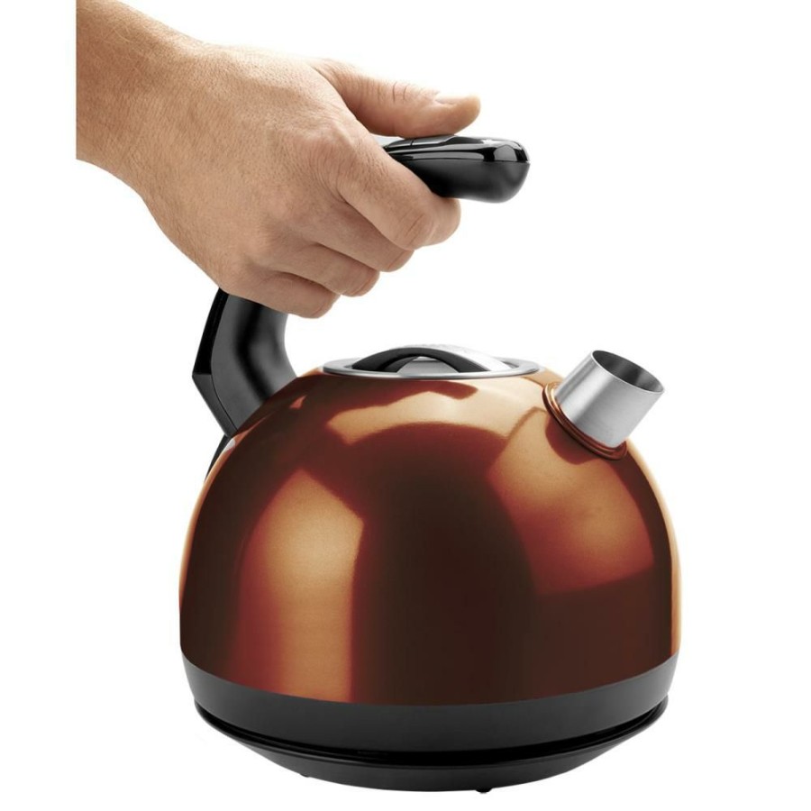 Espresso, Tea & Coffee Machines * | Sencor Espresso, Tea & Coffee Machines Brown Metallic 6-Cup Cordless Digital Electric Kettle