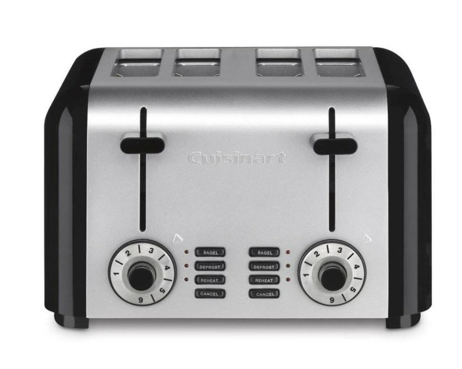 Toasters & Toaster Ovens * | Cuisinart Toasters & Toaster Ovens 4-Slice Black 6-Watt Toaster